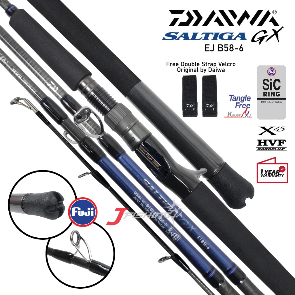 Joran DAIWA SALTIGA GX EJ 63B-4G | PE 3-4 | Jigging | Electric Jigging | Mega Top | 2 Section | Dist