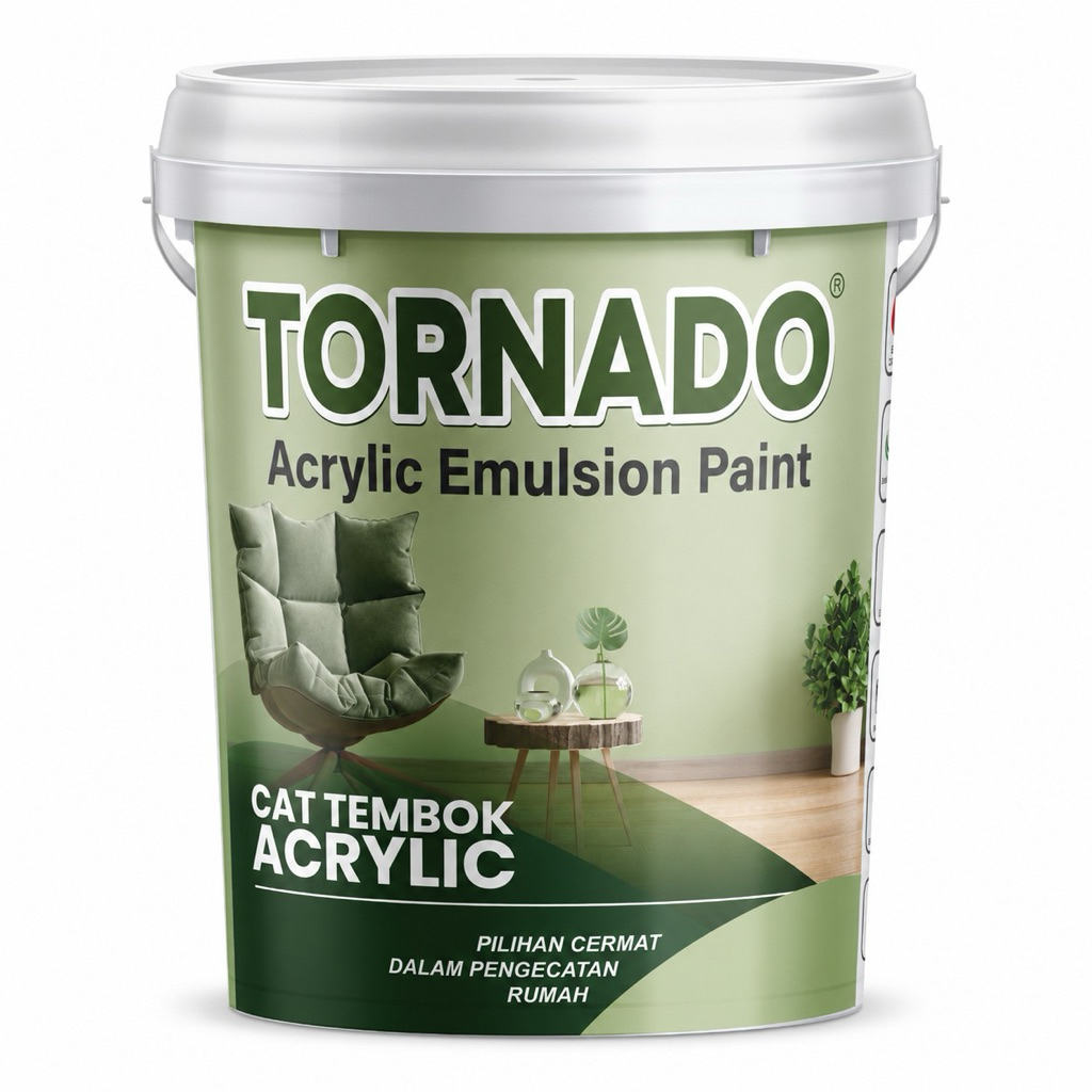 Tornado Acrylic Emulsion Paint - CAT TEMBOK AKRILIK