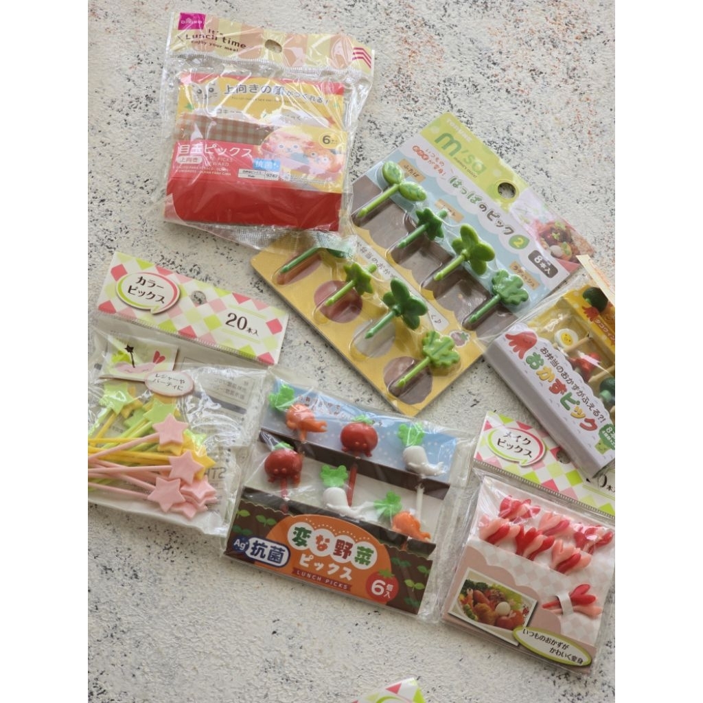 Tusuk Bento Food Pick ori Japan Daiso Torune