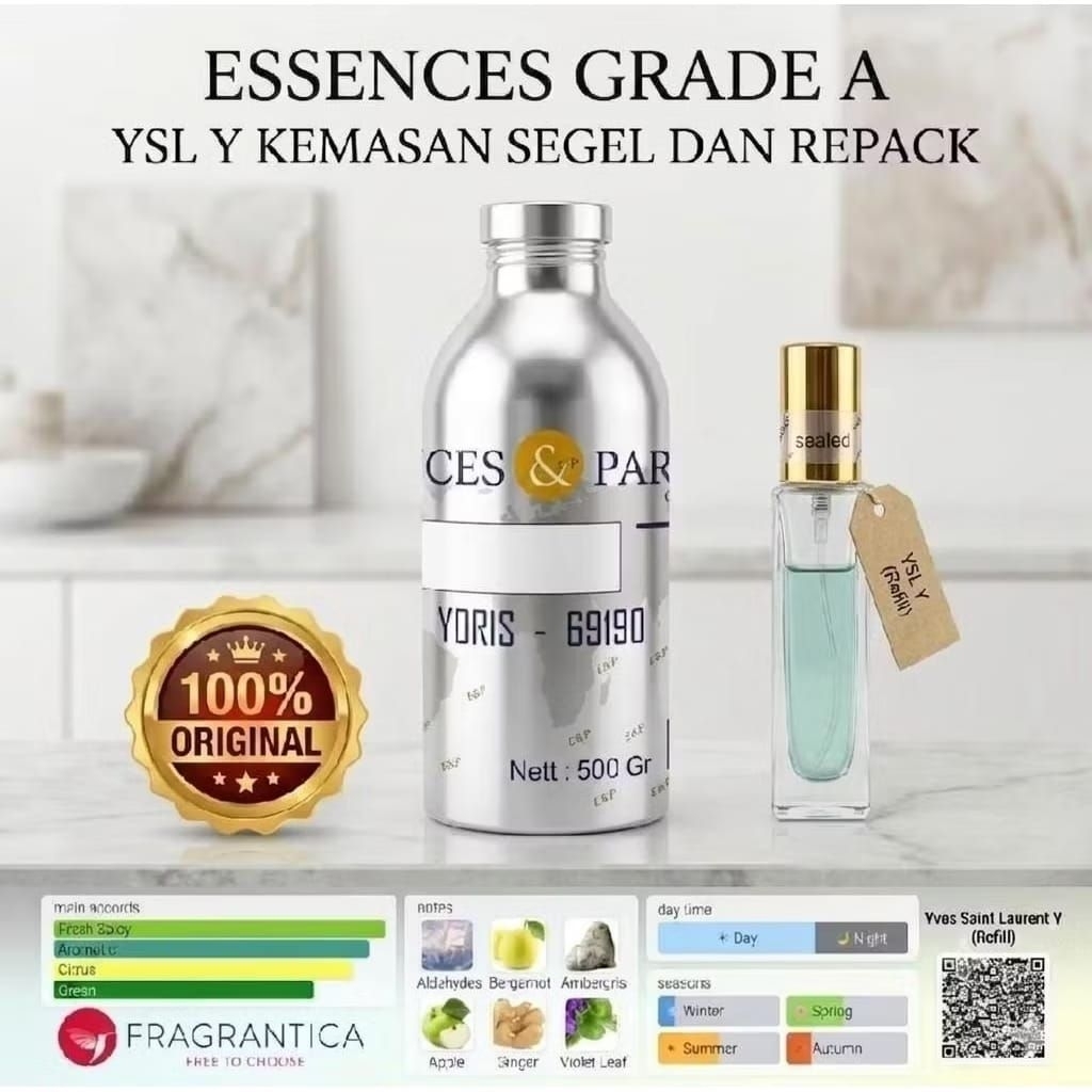 ESSENCES GRADE A/YORIS/KEMASAN SEGEL DAN REPACK / BIBIT MURNI 100%