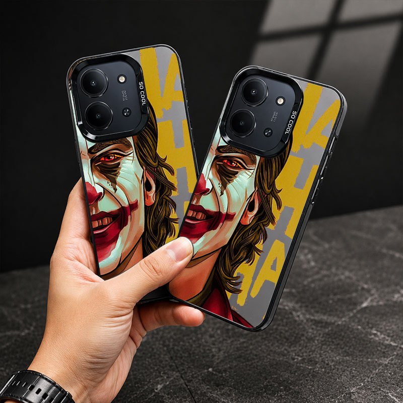 Softcase IMD Black Motif Joker Minimalis Premium Pelindung HP Compatibel For Redmi Note 5pro 7 10 10