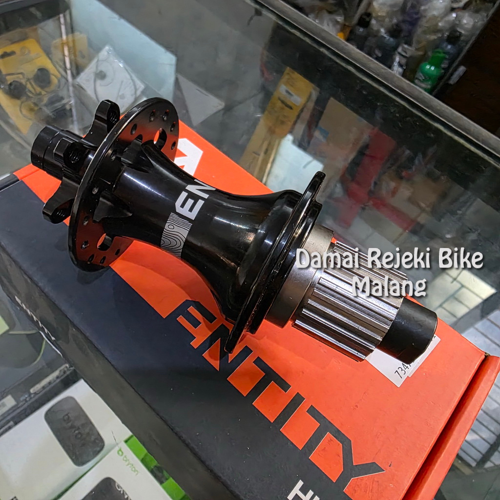 Freehub Belakang Entity Microspline Thru Axle Boost 6 bolt Discbrake 32H