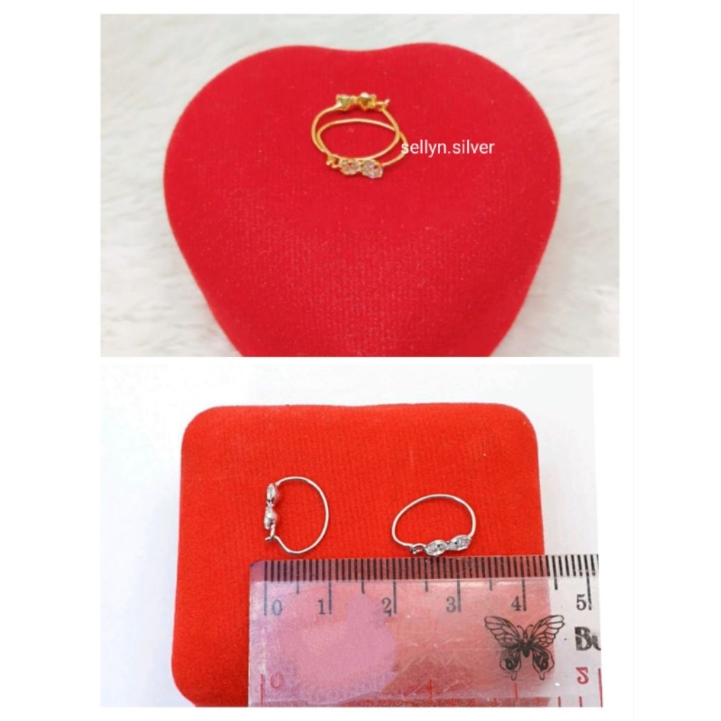 Anting Kenip Bayi/Anak Perak 925 Asli