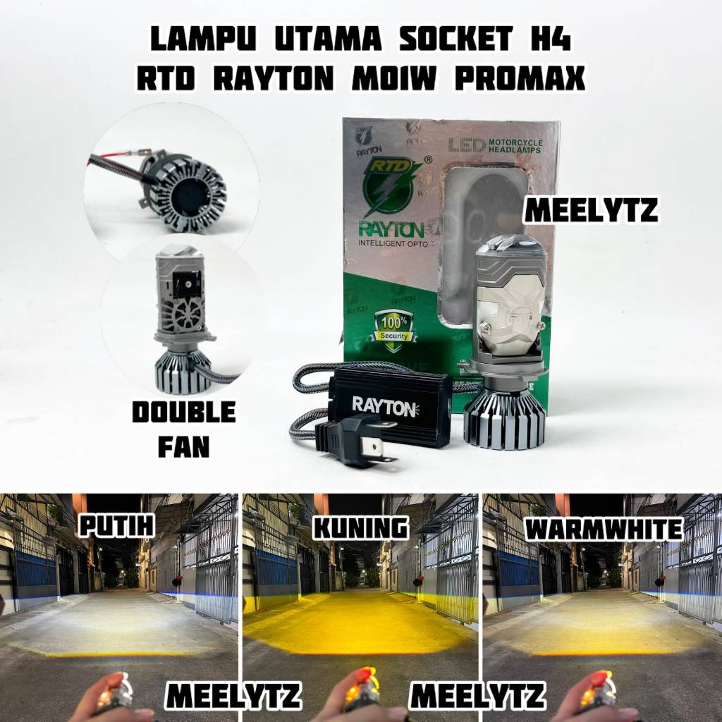 RTD RAYTON M01W PROMAX - Lampu Utama H4 Biled LED