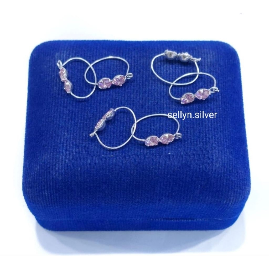 Anting Kenip Bayi/Anak Perak 925 Asli