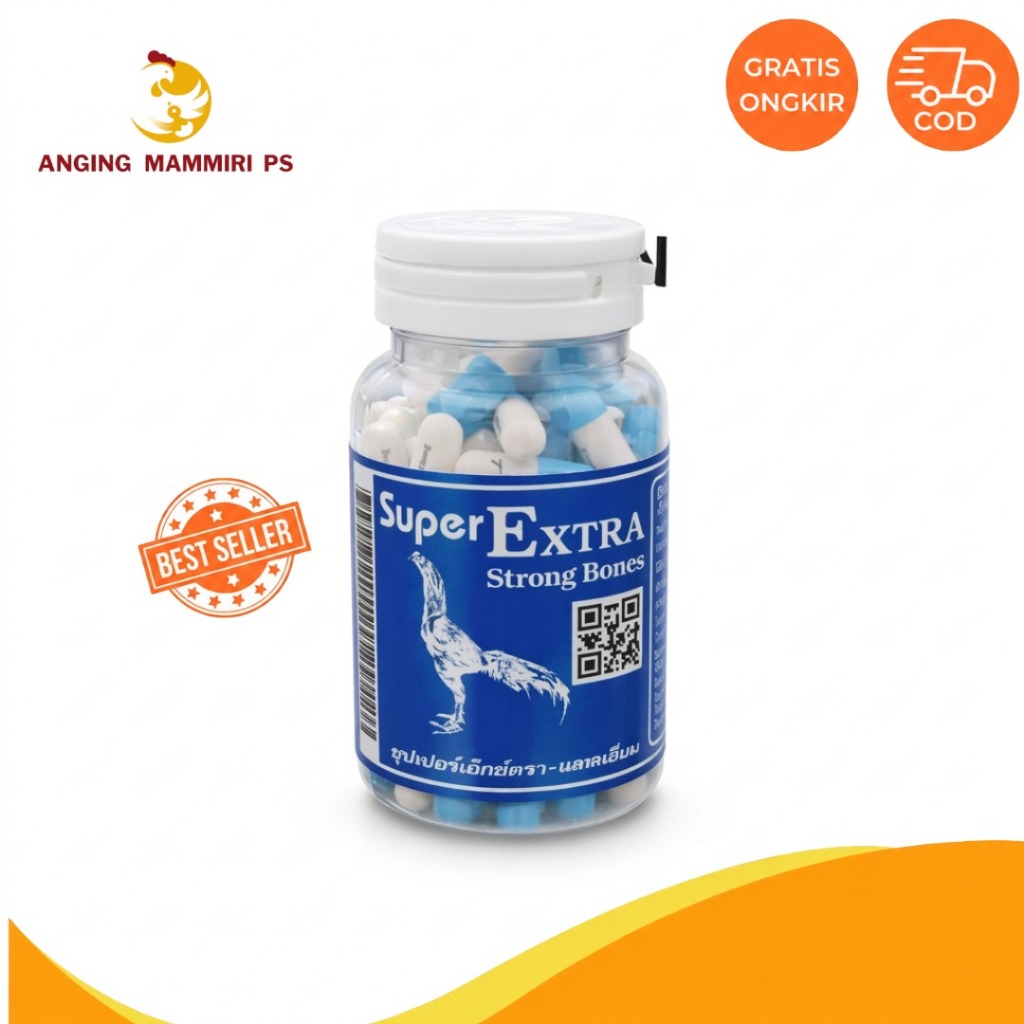 Super Extra Strong Bones Pro – Suplemen Kalsium Ayam Bangkok & Ayam Aduan Premium