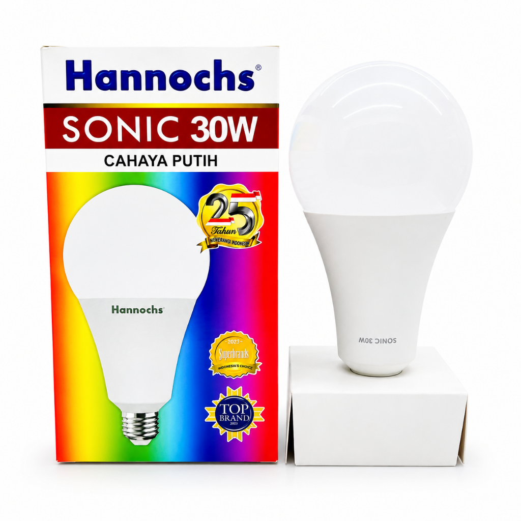 Bola Lampu Led 30 Watt Putih Hannochs Sonic