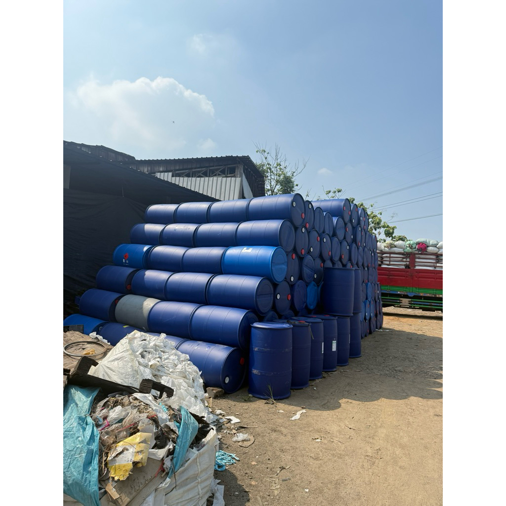 Drum Plastik HDPE 200 Liter Ring 4 Tebal