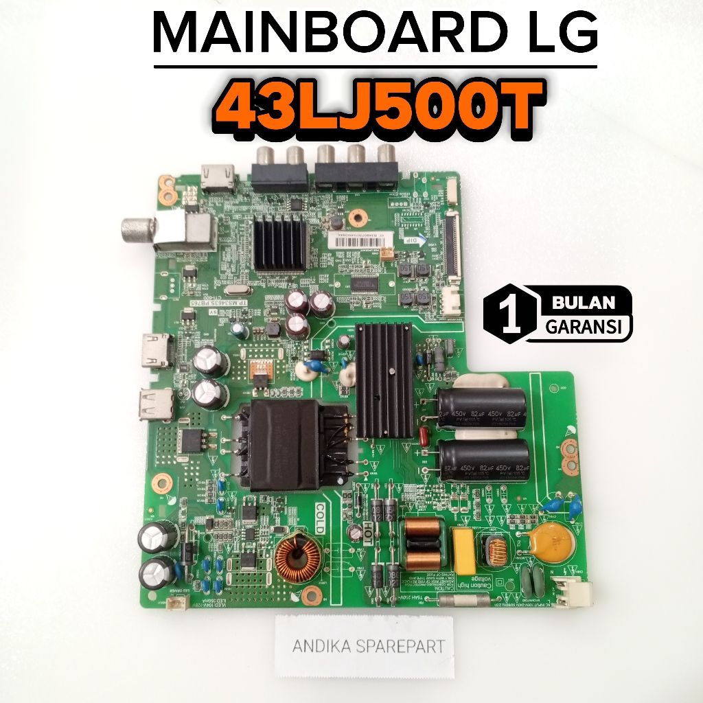 MAINBOARD TV LG 43LJ5000T - MB - MOTHERBOARD - MOBO - MODUL - MESIN TV LG ORIGINAL COPOTAN