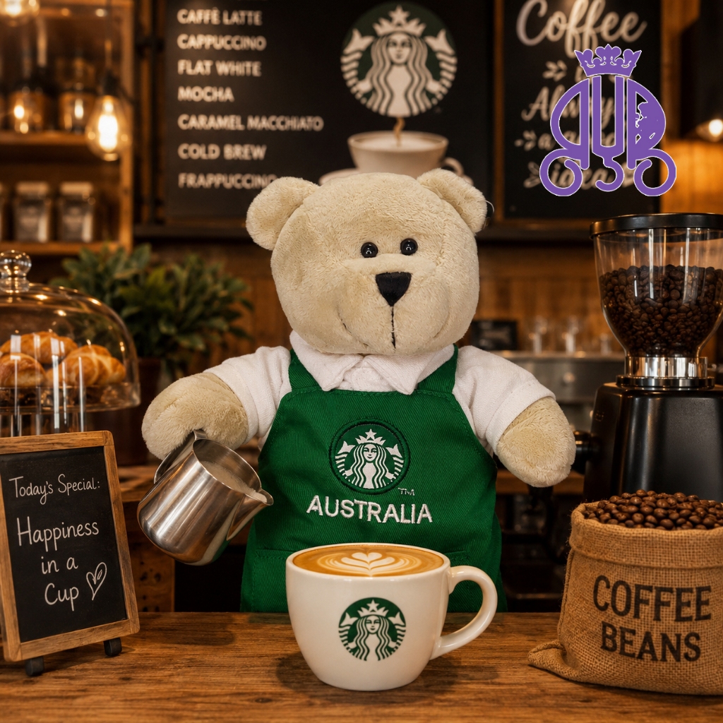 Boneka karakter beruang Bearista Australia