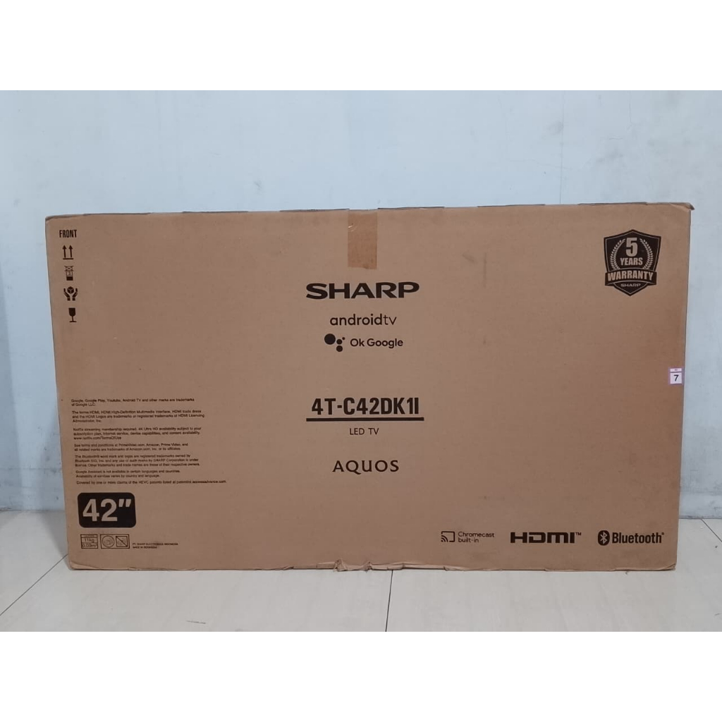 TV BARU Sharp Aquos Android TV 42 Inch LED 4T-C42DK11 Dengan Chromecast, HDMI, Bluetooth 217LZ