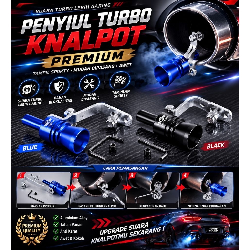 Penyiul Turbo Knalpot Mobil Whistler / Peluit Turbo , Penyiul Knalpot Mobil Motor Fake Turbo Whistle