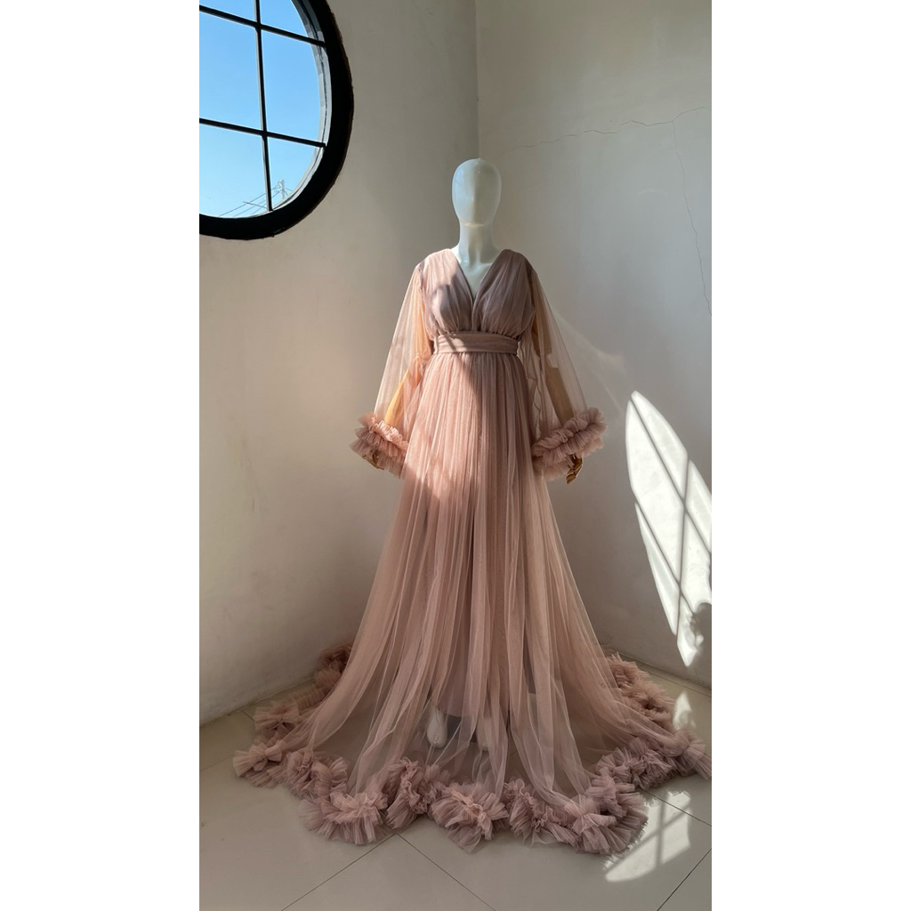 UNTUK DISEWAKAN maternity gown matenrity gaun gaun tile