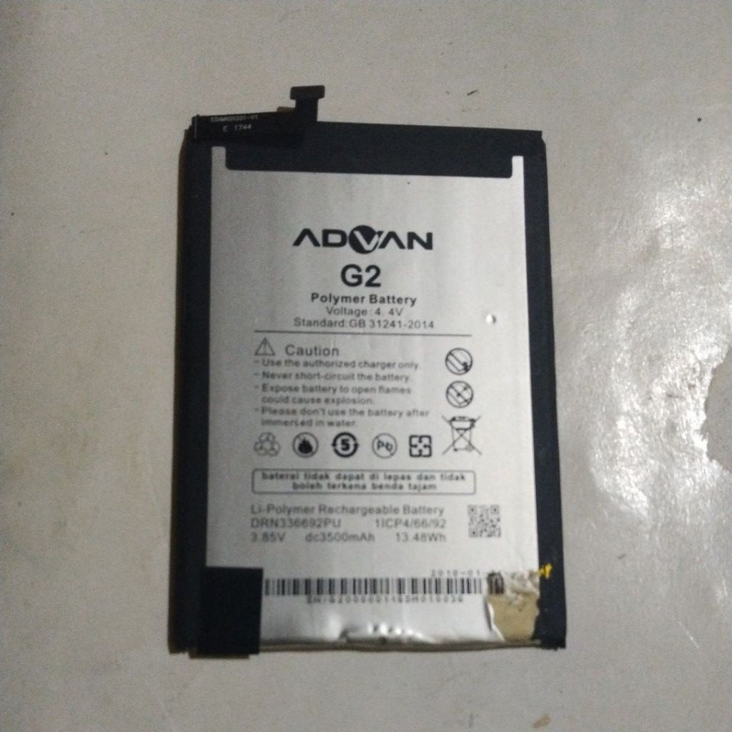 Baterai Advan G2 original copotan