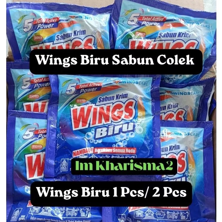 Sabun Wings Biru Sabun Colek