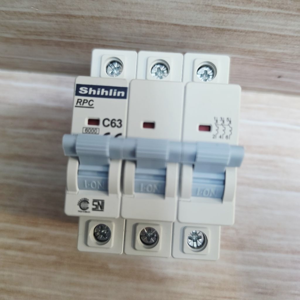 MCB RCP SHIHLIN 3P 50A  63A 6KA SHIHLIN ELECTRRIC