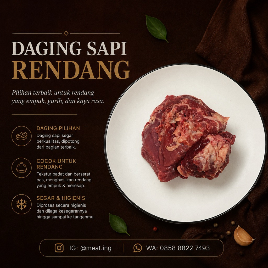 DAGING RENDANG PASURUAN | Daging rendang utuh