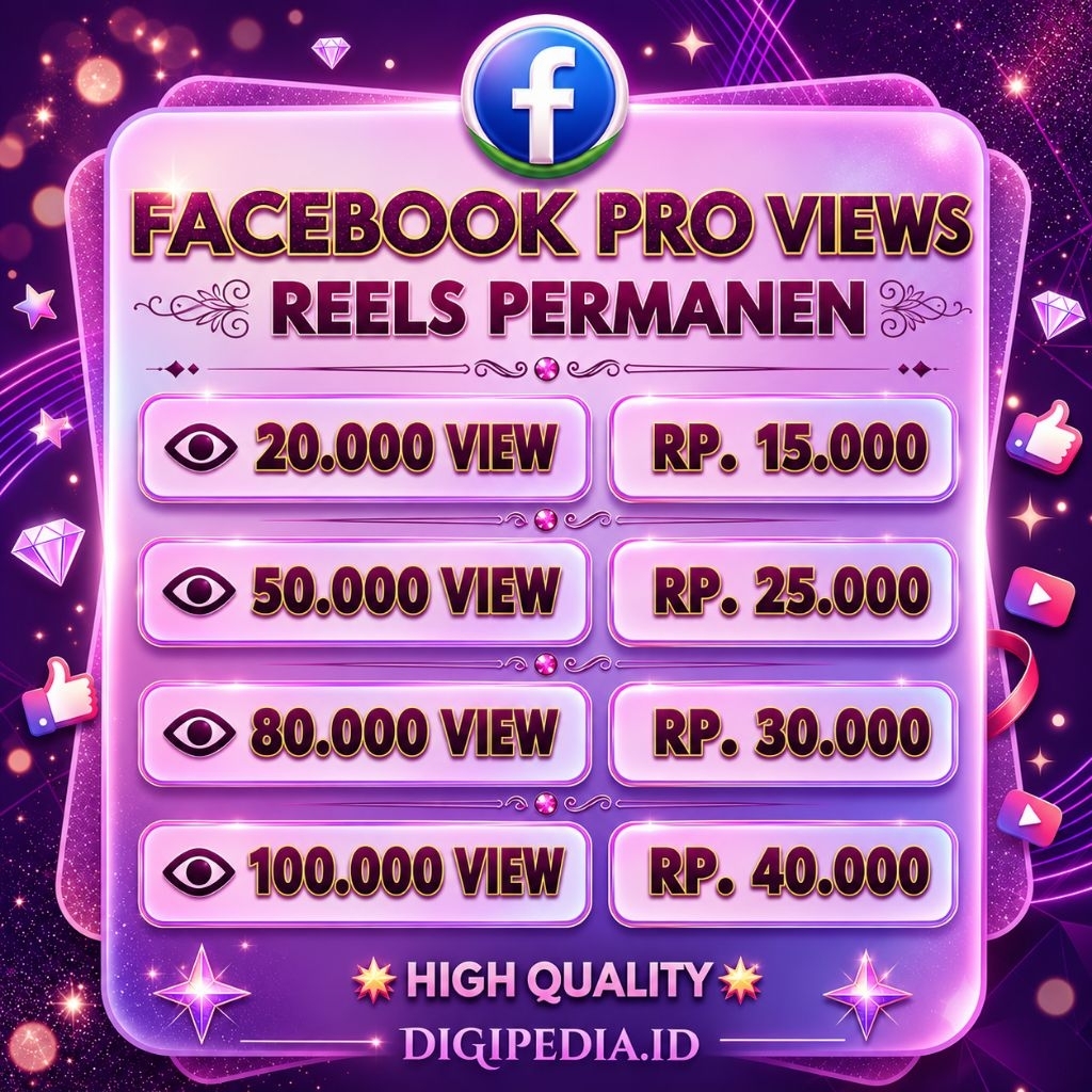 views face book pro lolos monet permanen bergaransi