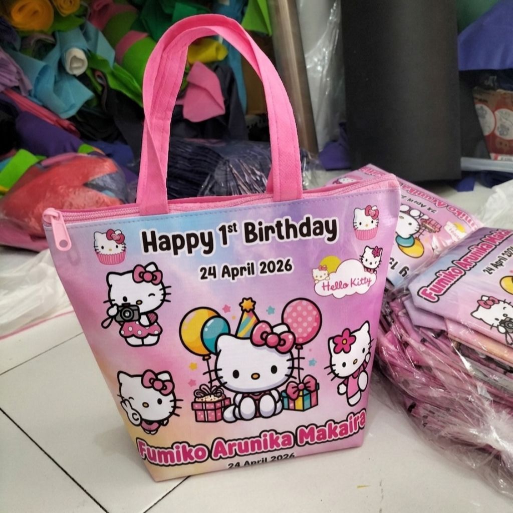 Tas ultah Pokemon / Goodie bag / Souvenir Ulang Tahun Tas Ultah Custom