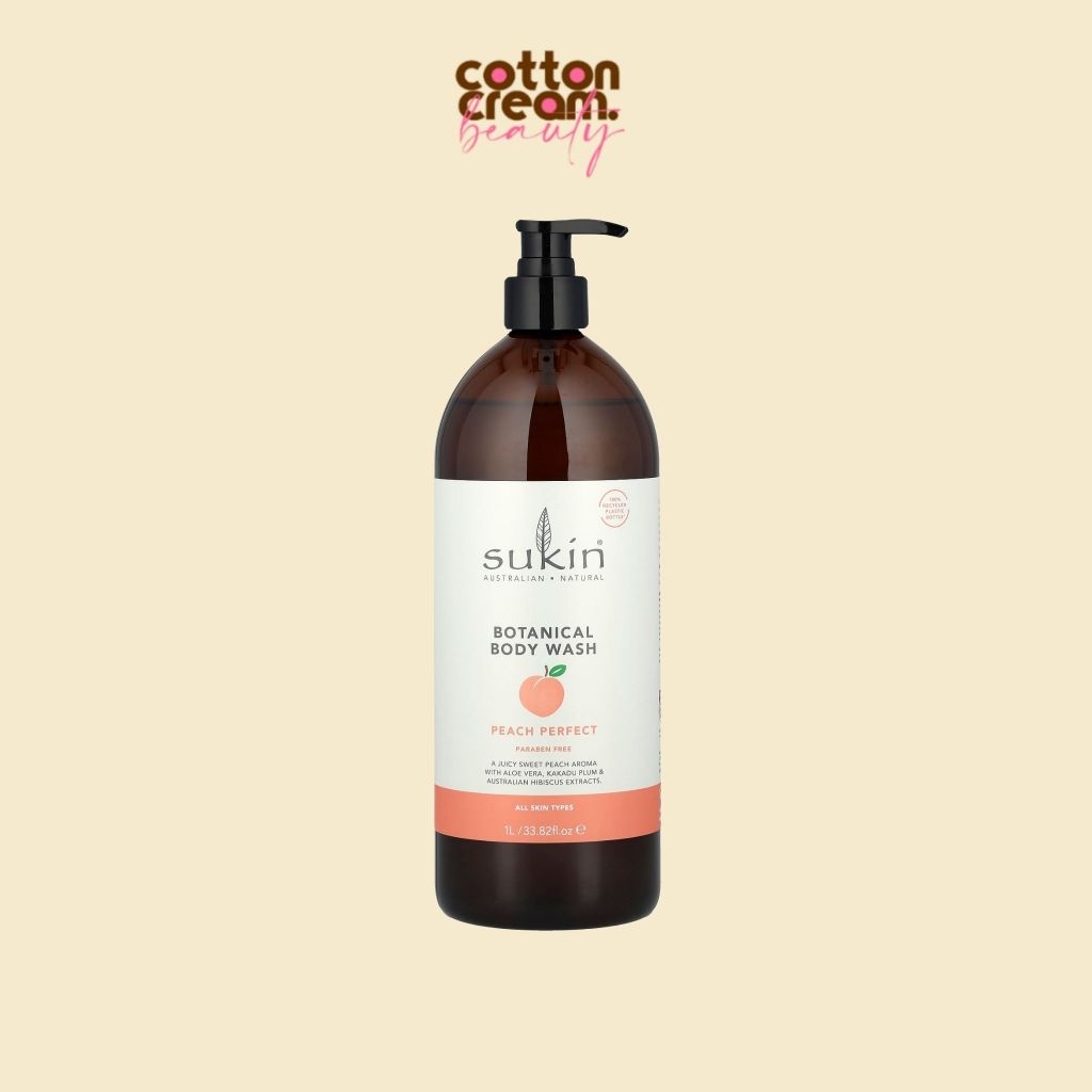 Sukin Peach Perfect Botanical Body Wash 1L