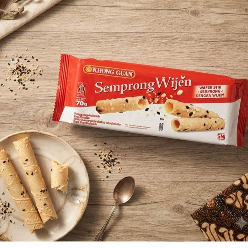 KHONG GUAN SEMPRONG WIJEN 70GR / WAFER STICK SEMPRONG WIJEN / SEMPRONG WIJEN 70GR
