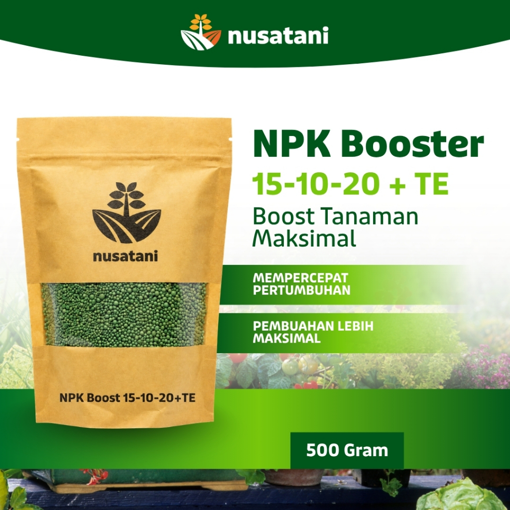 Pupuk NPK Booster 15-10-20 + TE Cap Tawon - NUSATANI
