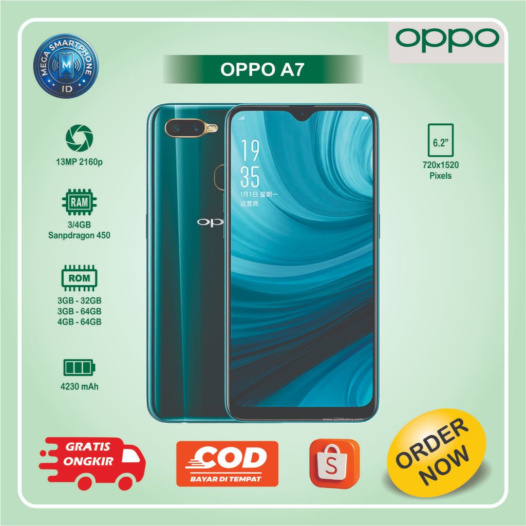 OPPO A7 | HP Second batangan