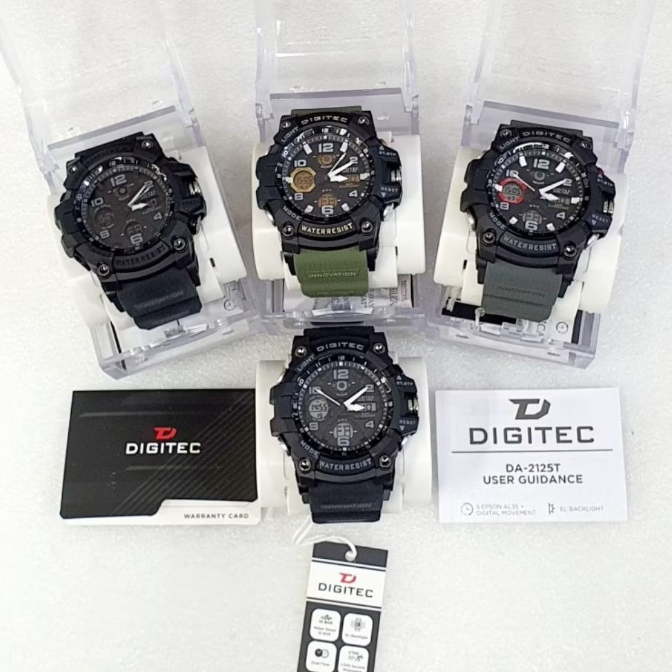 Jam Tangan Pria Digitec DA-2125T Original Tahan air