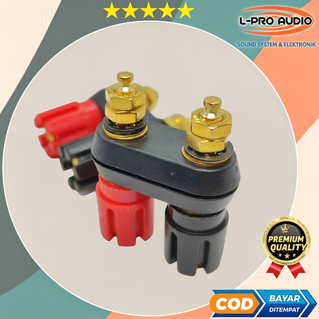 Binding post gandeng terminal speaker terminal box power