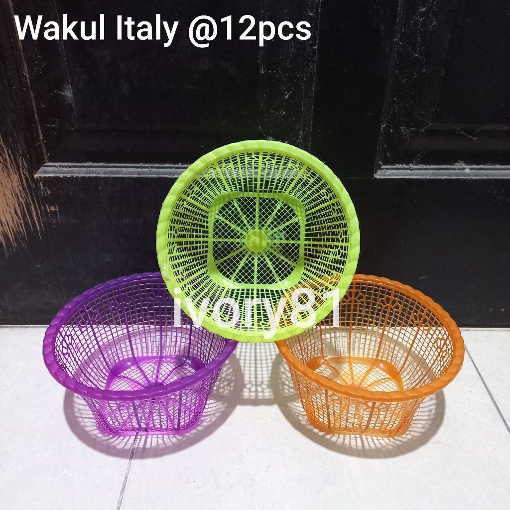 Isi 12 PCS Wakul italy/ Wakul lubang ori / wakul sayur / wakul hajatan  / wakul Plastik/ wakul berka