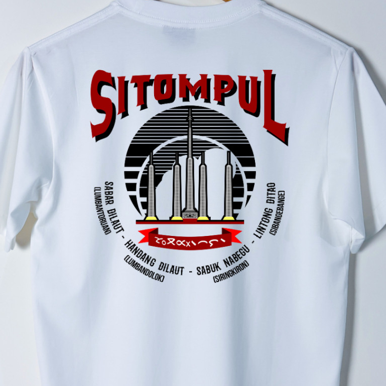 SITOMPUL - Kaos Marga Batak  - Katun premium 100%