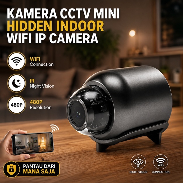 Mini Wireless Security Surveillance Spy CCTV Camera Kamera Pengintai Mini Spy Camera Mini Hidden Cam