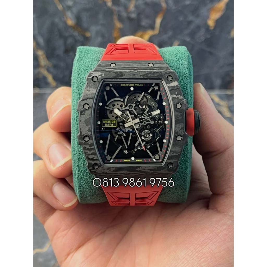 Jam Tangan Mewah Rm003 RAFA 35-02 Red NTPT Carbon