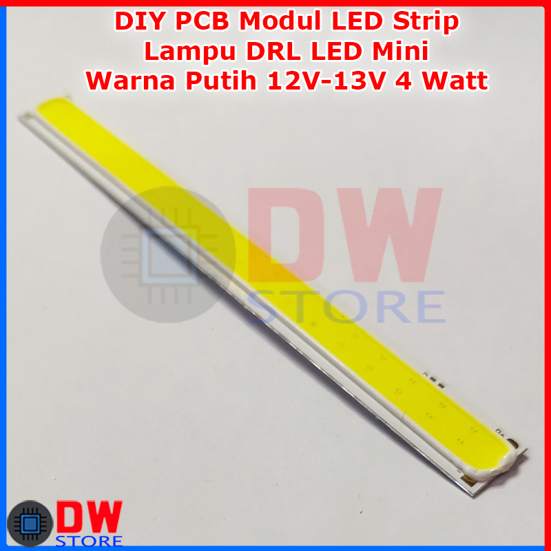 DIY Modul PCB LED Strip Aluminium Lampu LED DRL Daytime Running Light Motor atau Mobil Mini DC 12V 4