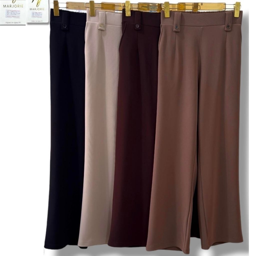 Celana MJ Marjorie Tensel Twill Kulot Wanita Kerja Daily Casual