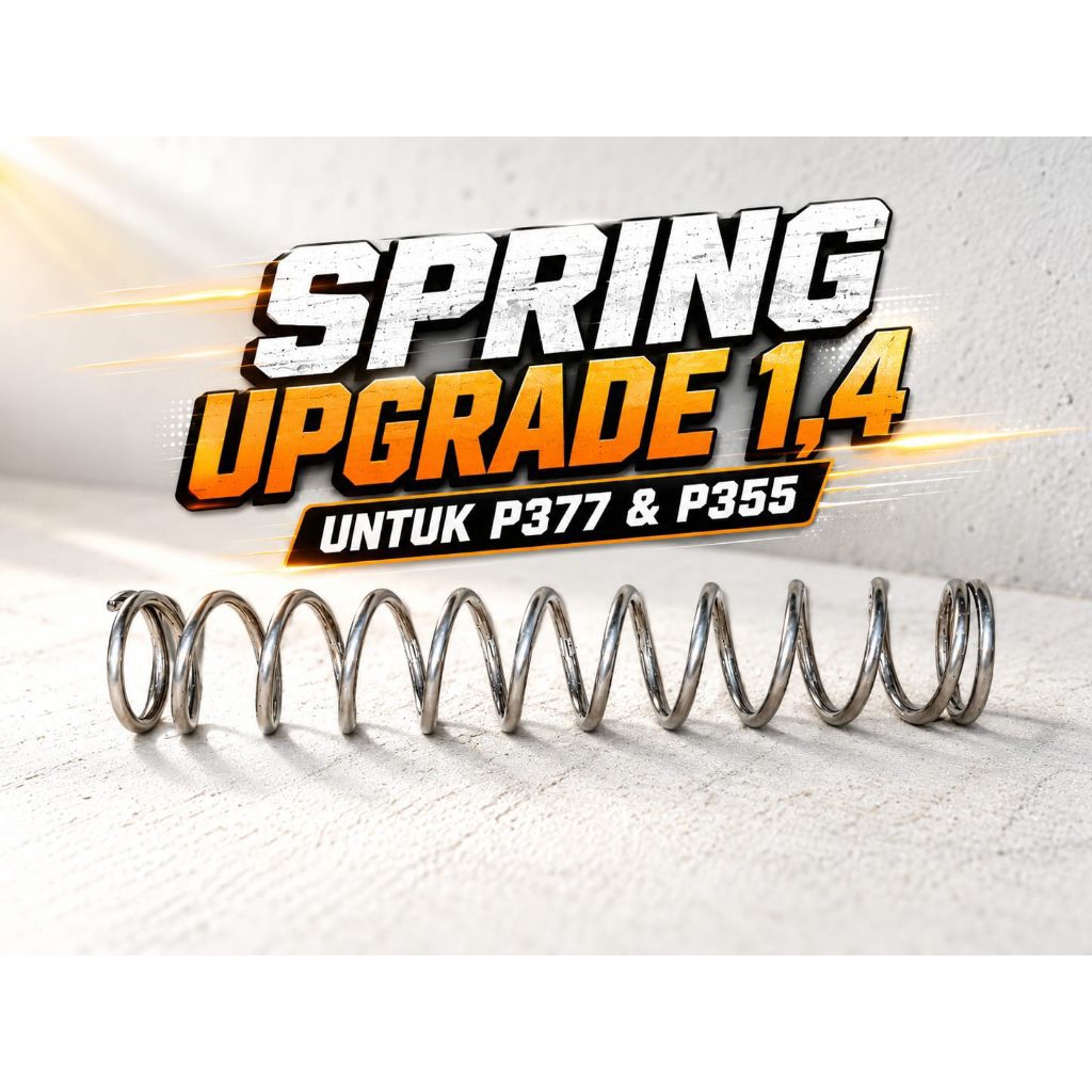 Sparepart Spring tekan super premium P377 dan P355 dengan ketebalan 1,4 dan panjang 8cm