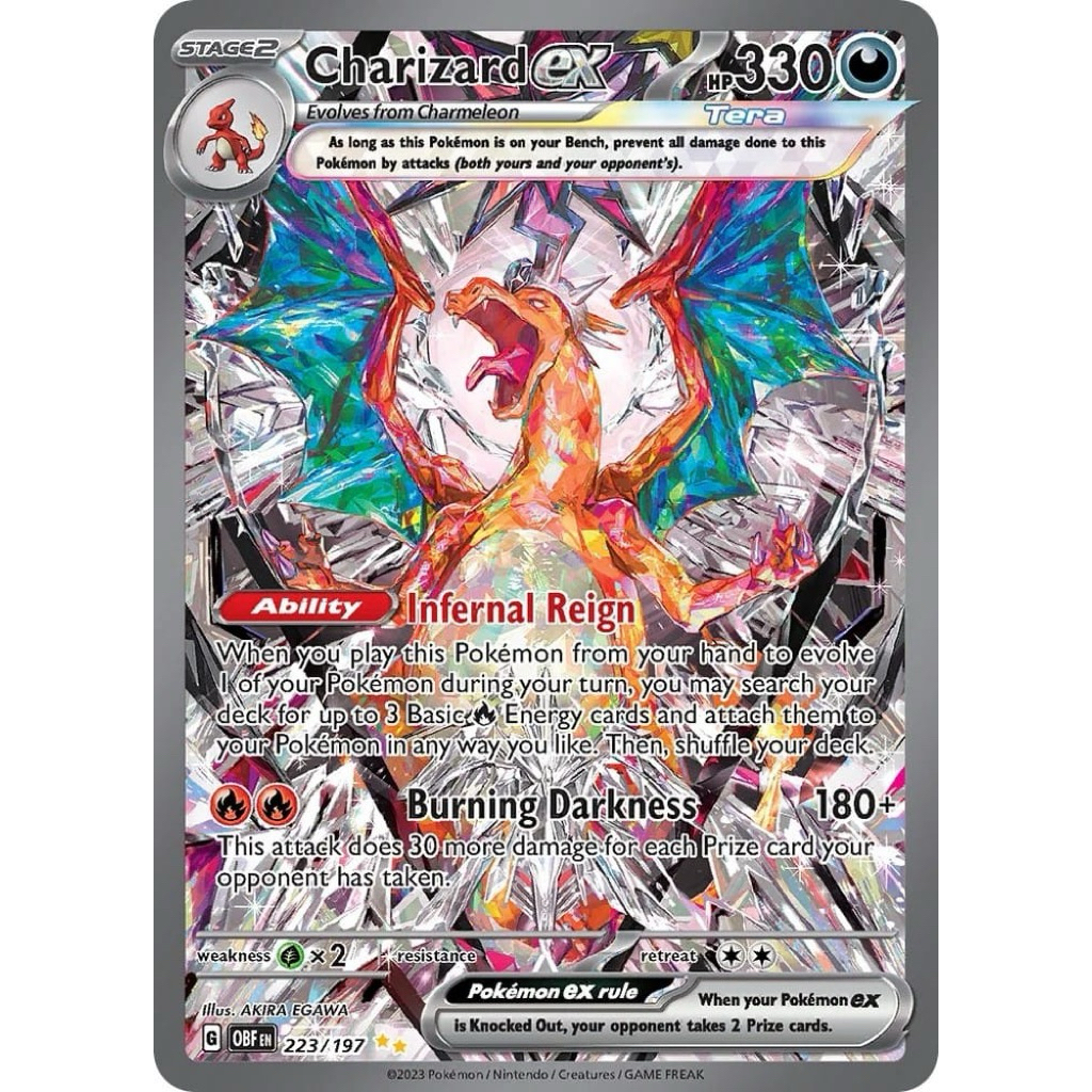 Charizard Ex 223/197 SV: Obsidian Flames