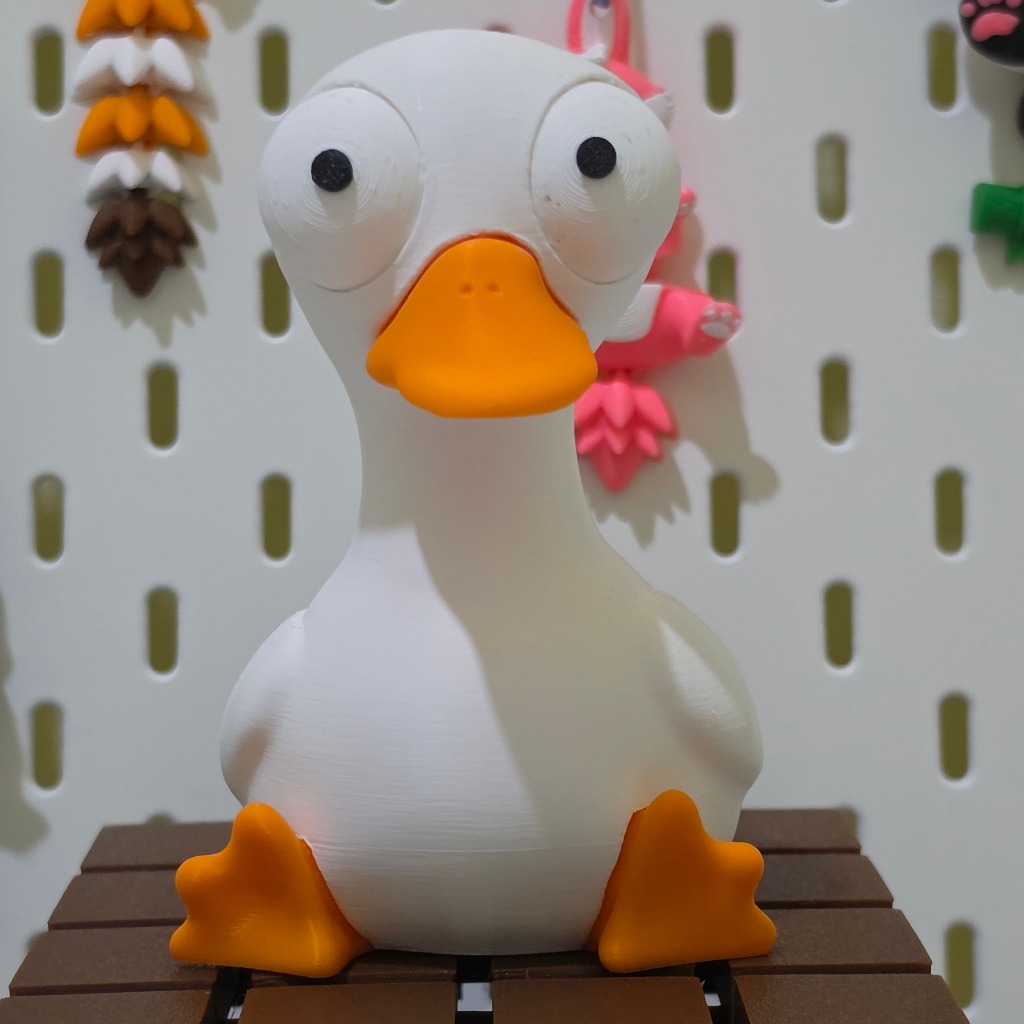 Grizzly Goofy Series Duck 3D Printed Premium Pajangan Meja Bebek Lucu Mainan Edukasi Anak Hiasan Kam