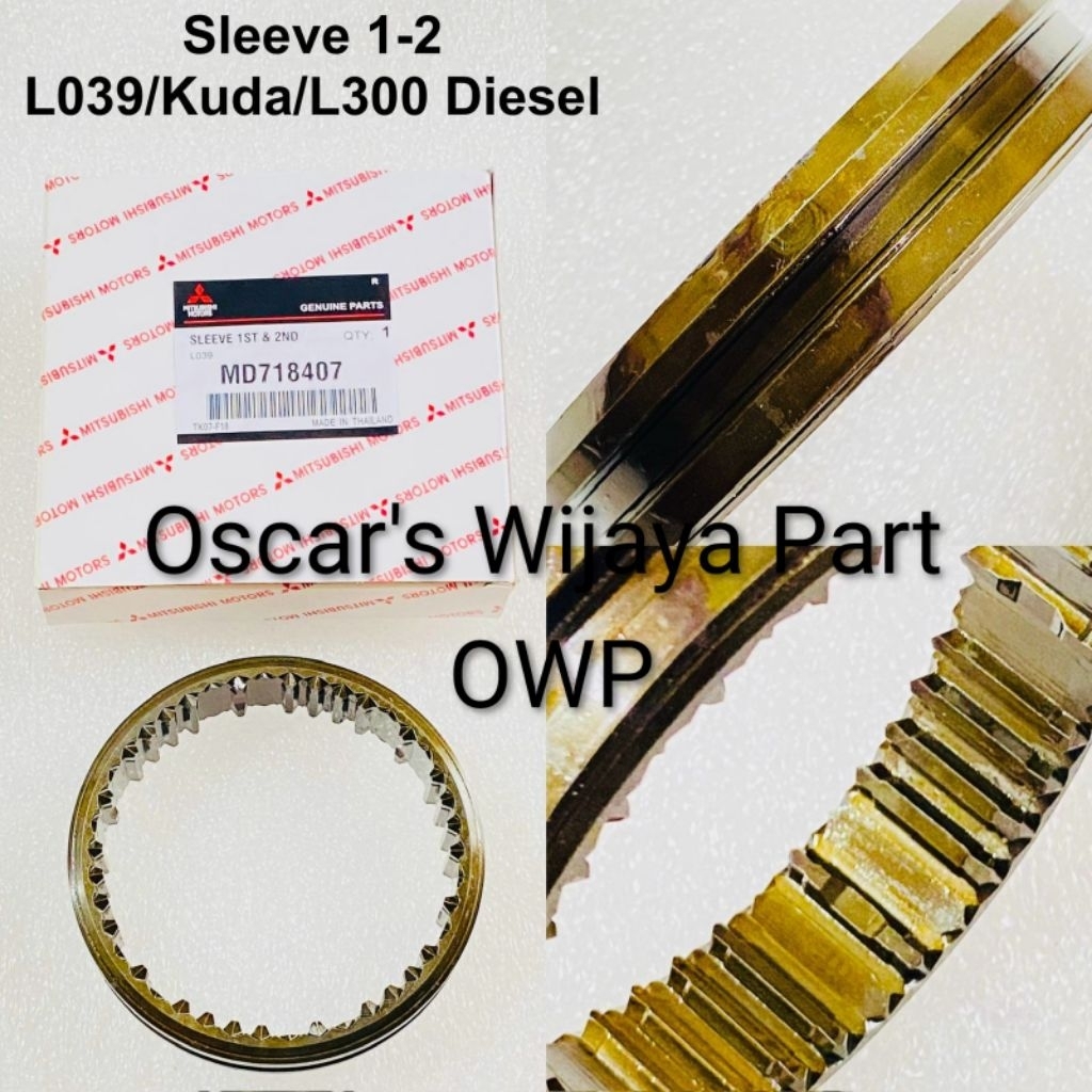 SLEEVE 1&2 L039/KUDA/L300 DIESEL/ SLEEVE GIGI 1&2 PENGHUBUNG GIGI TRANSMISI MOBIL MITSUBISHI L039/KU