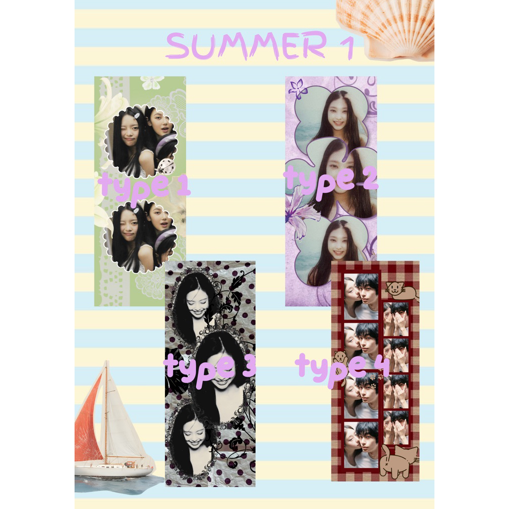 photostrips photobooth template canva by bloomatchaye