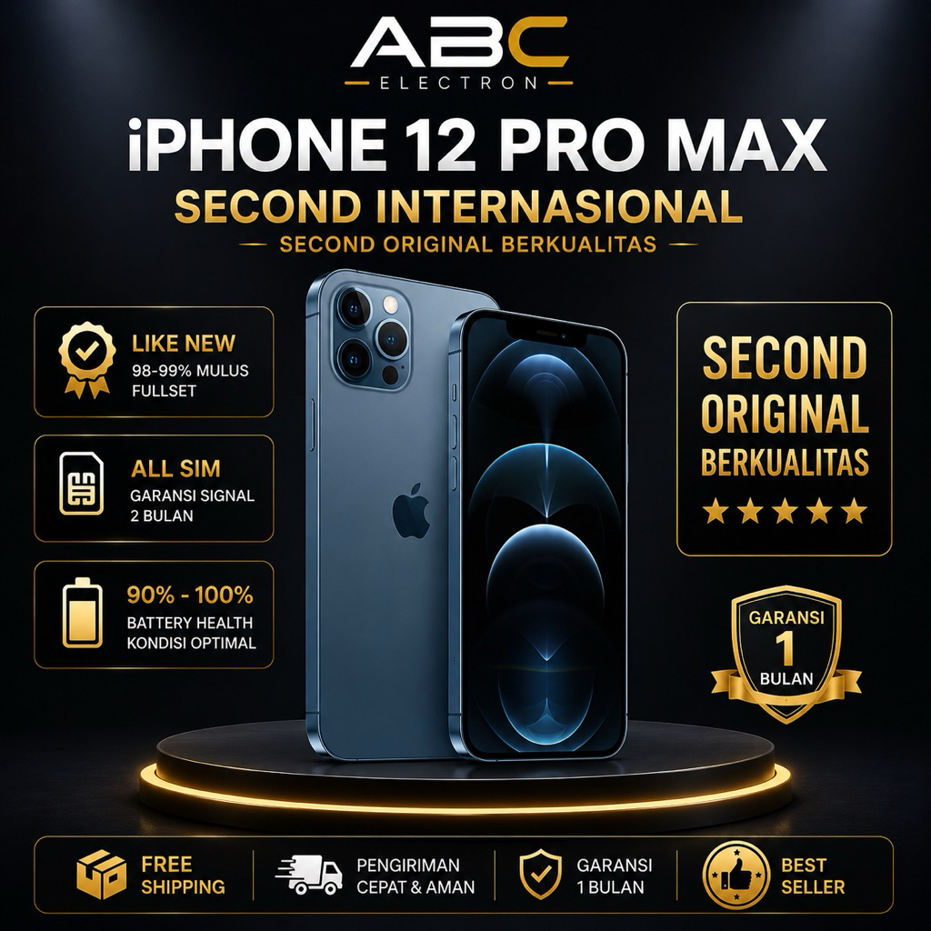 iPhone 12 Pro Max / 12 pro 512GB/256GB/128GB Second  Bekas GB 128/256/512 100% Mulus Fullset