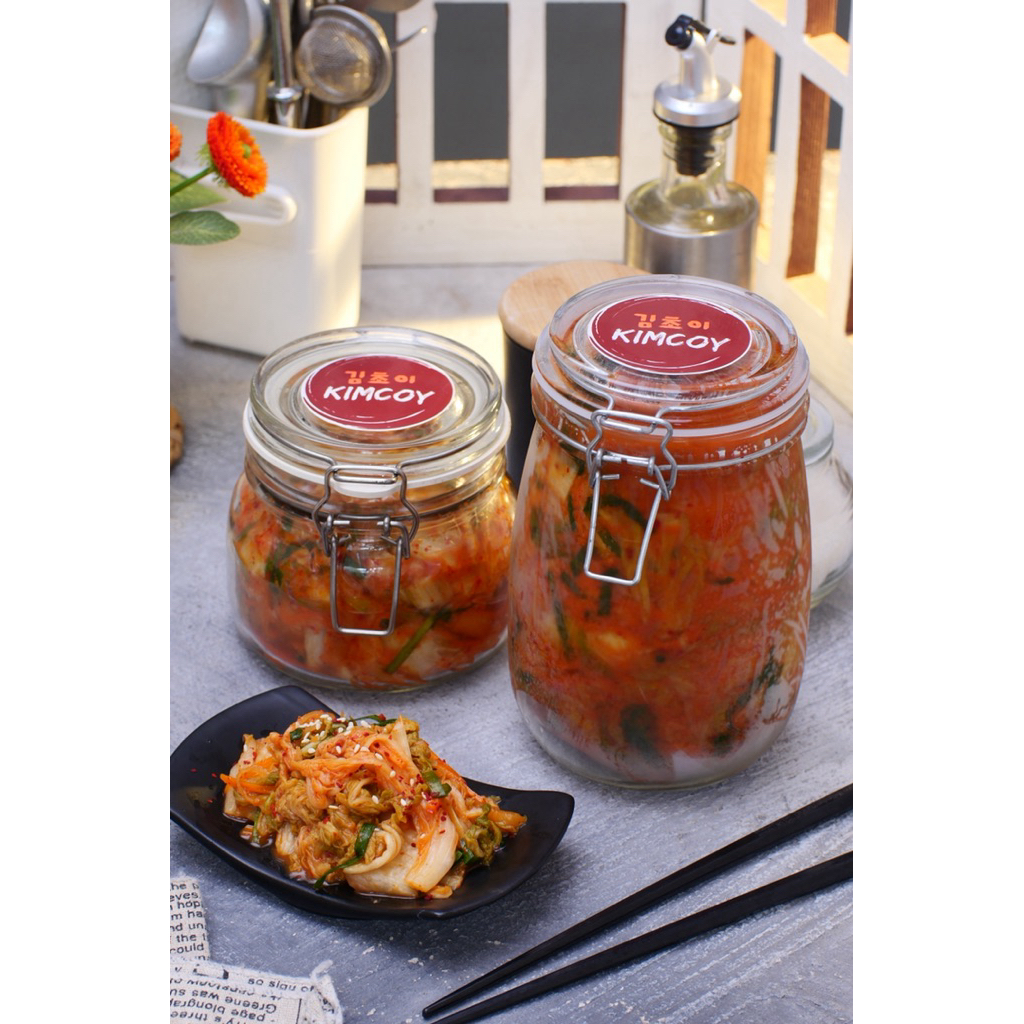 Kimcoy jar kaca 500ml dan 1000ml