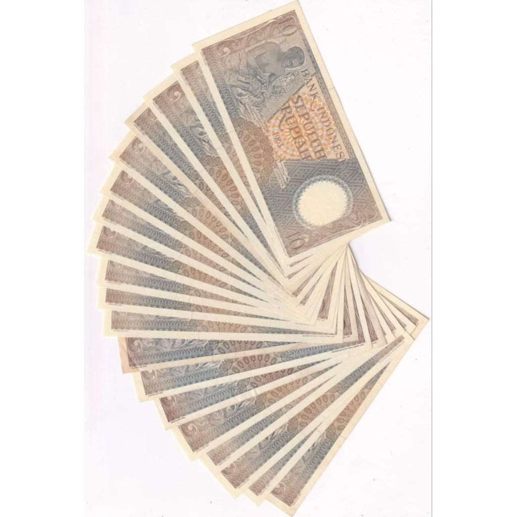 UANG KERTAS 10 Rupiah, Pekerja 1963