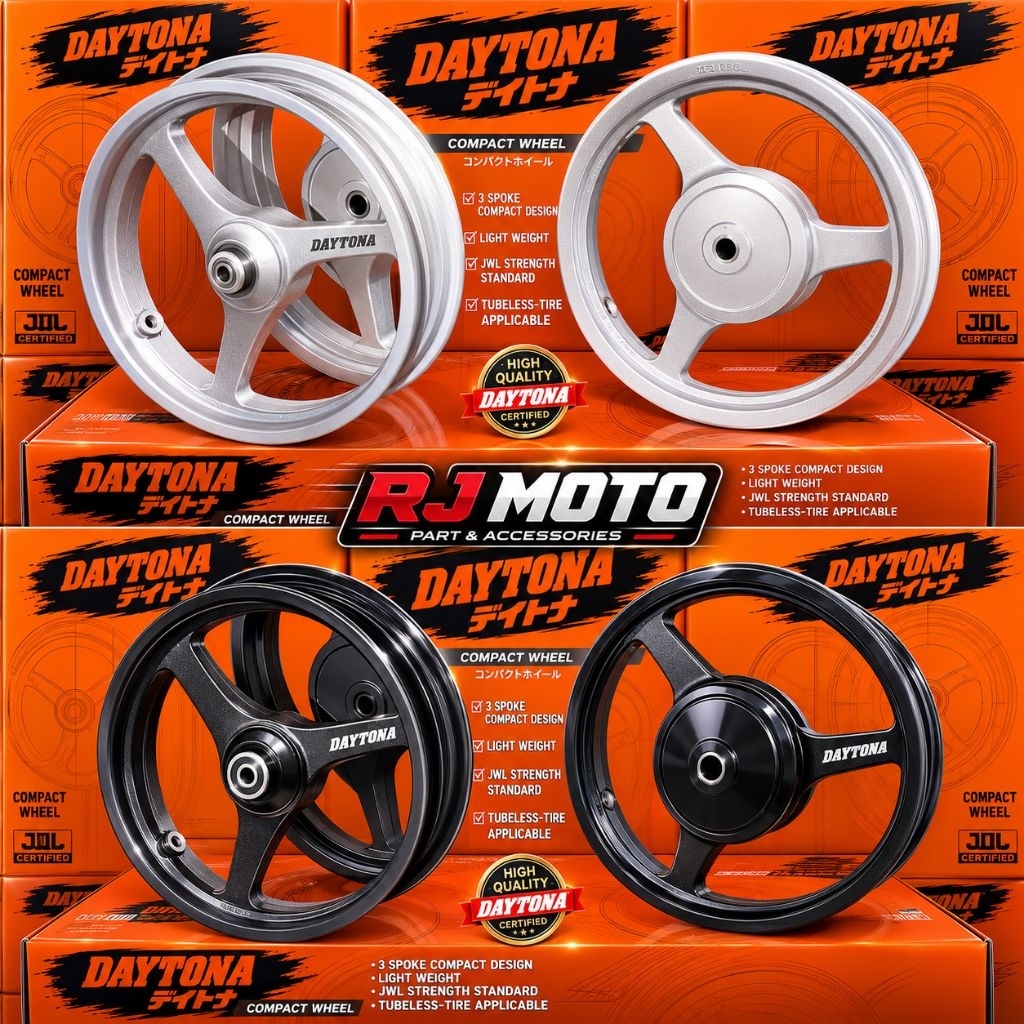 velg daytona racing palang 3 yamaha mio sporty smile fono soul 185 215 ring 14