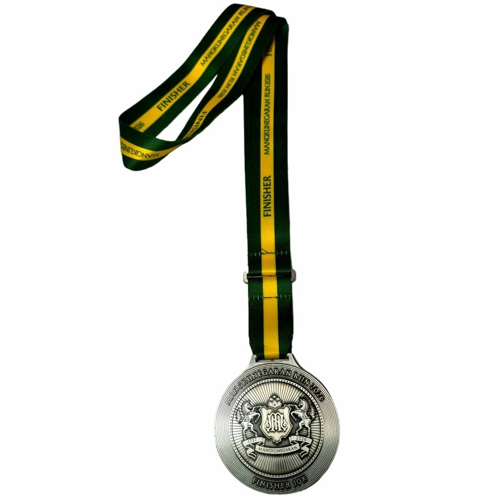 Medali Finisher Running Event Lari Mangkunegaran Run 2026 - 10K Spin Medal