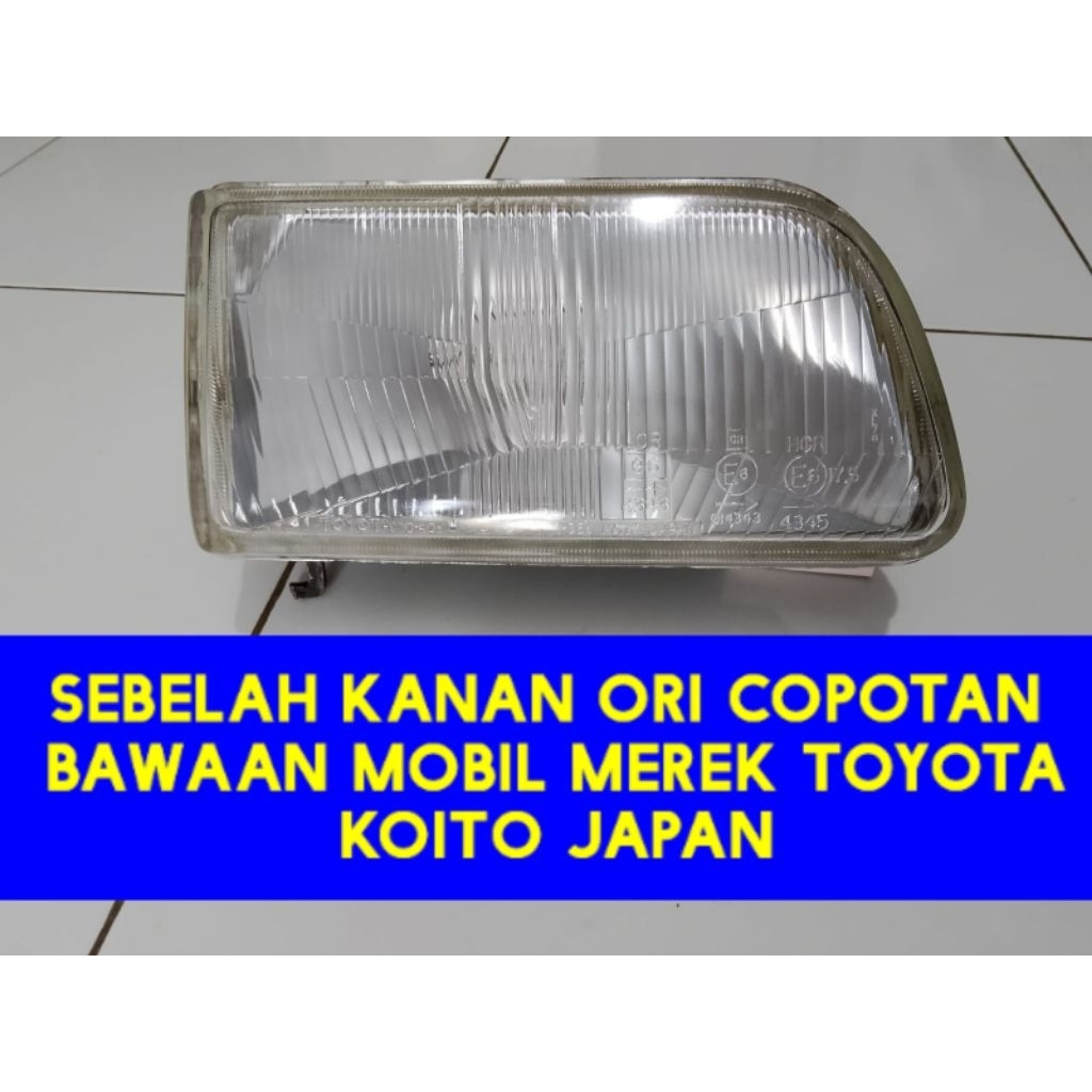 lampu depan headlamp starlet kotak 1984 1985 1986 1987 orsinil