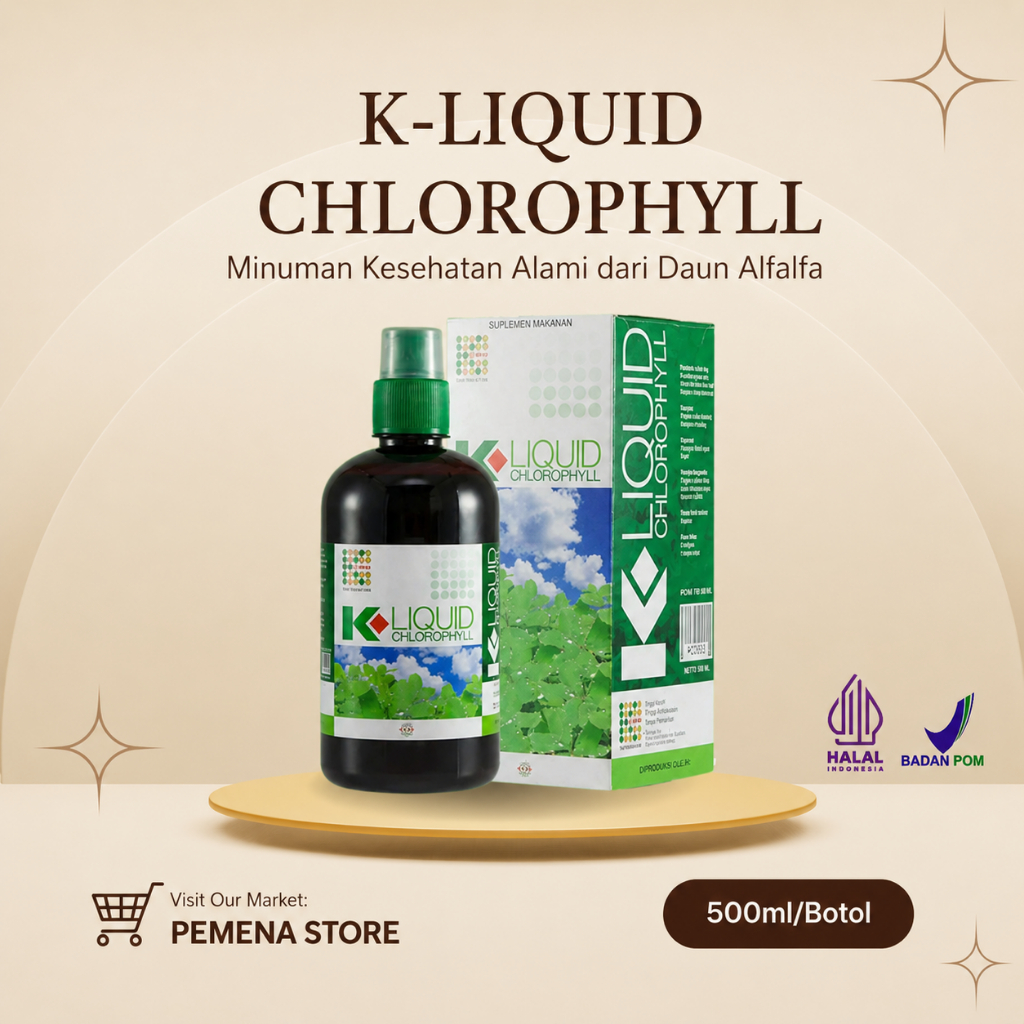 K-LIQUID CHLOROPHYLL 500 ml KLOROFIL K LINK ORIGINAL Clorofil Klink Klorofil Original BPOM 500 ml Ch