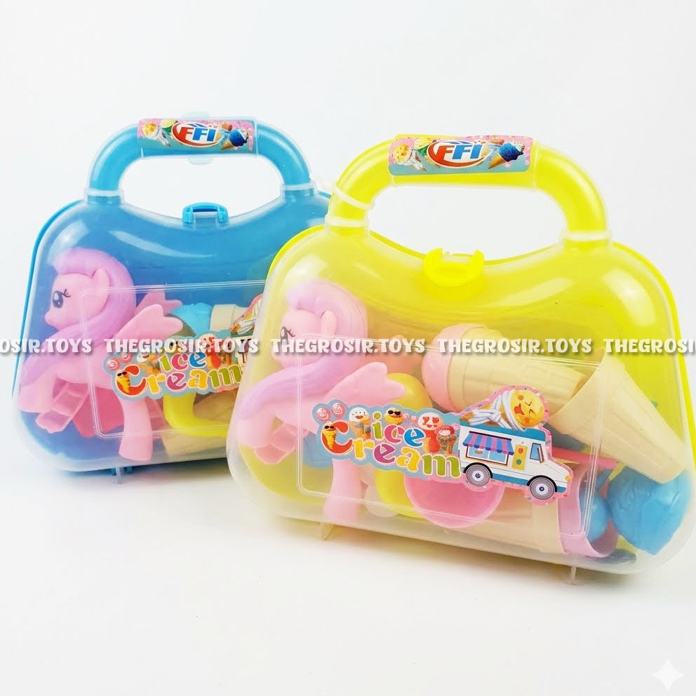 TGT Ice Cream Little Pony FH211 RANDOM Koper Mainan Masak-masakan Permen Es Krim
