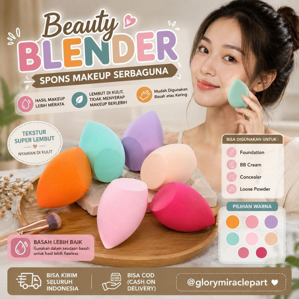 Spoon Beauty Blender / Spon Bedak Make Up