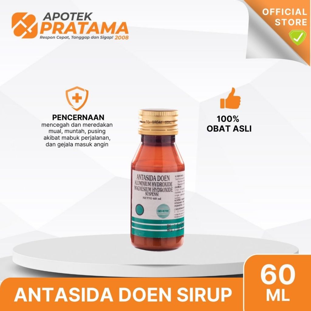 ANTASIDA DOEN ERELA SUSPENSI 60ML / ANTASIDA DOEN SIRUP